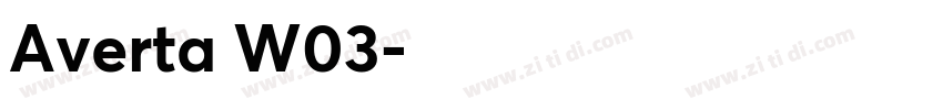 Averta W03字体转换
